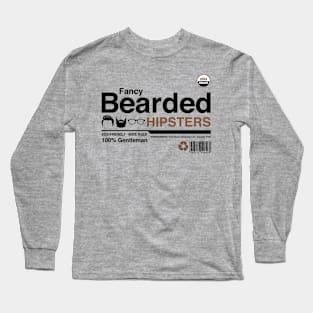 Fancy Bearded Hipsters Long Sleeve T-Shirt